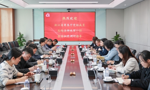 浙江省商務廳黨組成員、總經濟師朱軍蒞臨桐昆調研