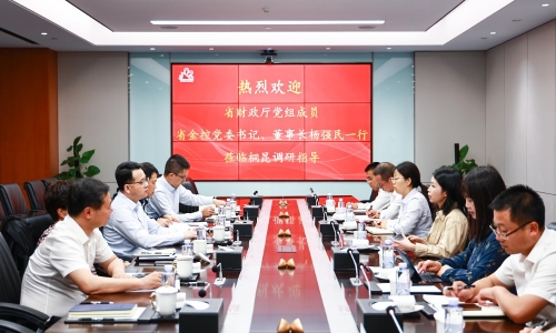 浙江省財政廳黨組成員，省金控黨委書記、董事長楊強民蒞臨桐昆調研