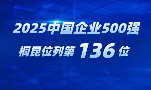 再進位！桐昆躍居2025中國企業500強第136位